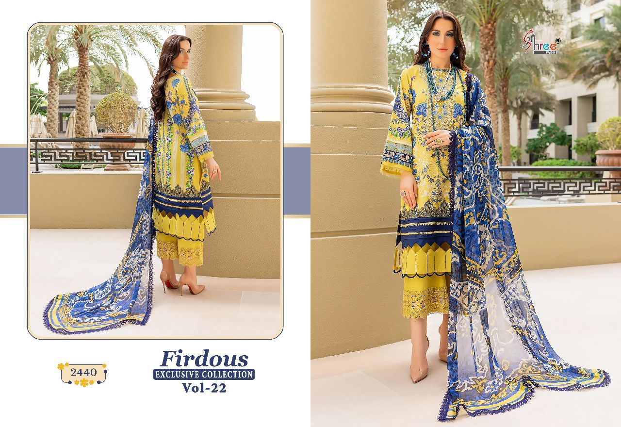 Firdous Exclusive Collection 22 Casual Wear Wholesale Cotton Pakistani Salwar Suits